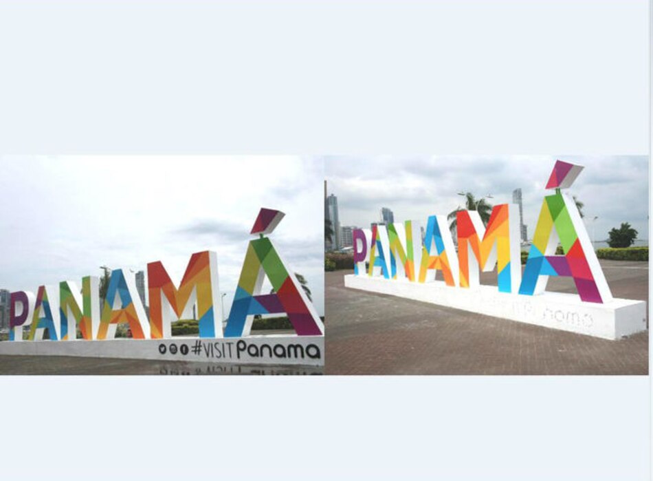 Ladrones se llevan letras del parador fotográfico de Panamá en la cinta costera