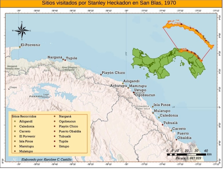 De Bogotá, a Narganá y a Panamá, 1970