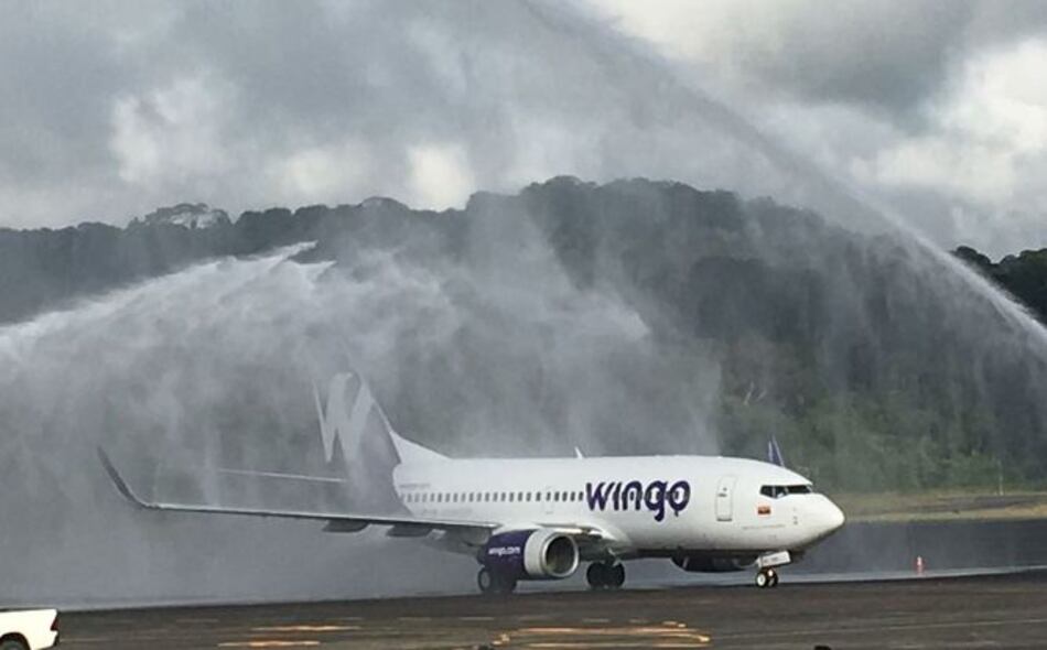 Llega primer vuelo de Wingo a Panamá Pacífico