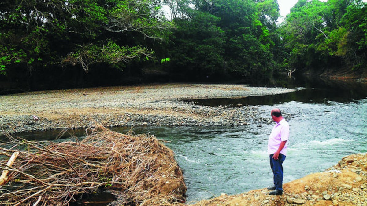 El cauce del río Estivaná, ubicado en la provincia de Los Santos, registra una disminución de un 75%.