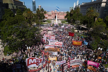 Sindicatos y organizaciones sociales marcharán este miércoles contra las reformas de Javier Milei