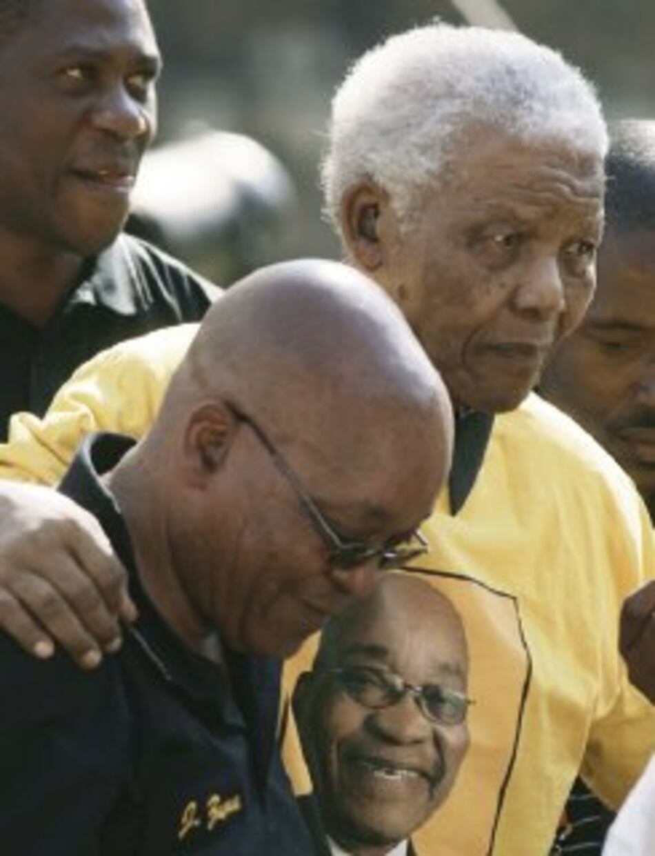 Mandela impulsa último mitin del CNA