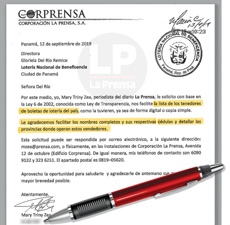 Información de tenedores de lotería ahora es confidencial