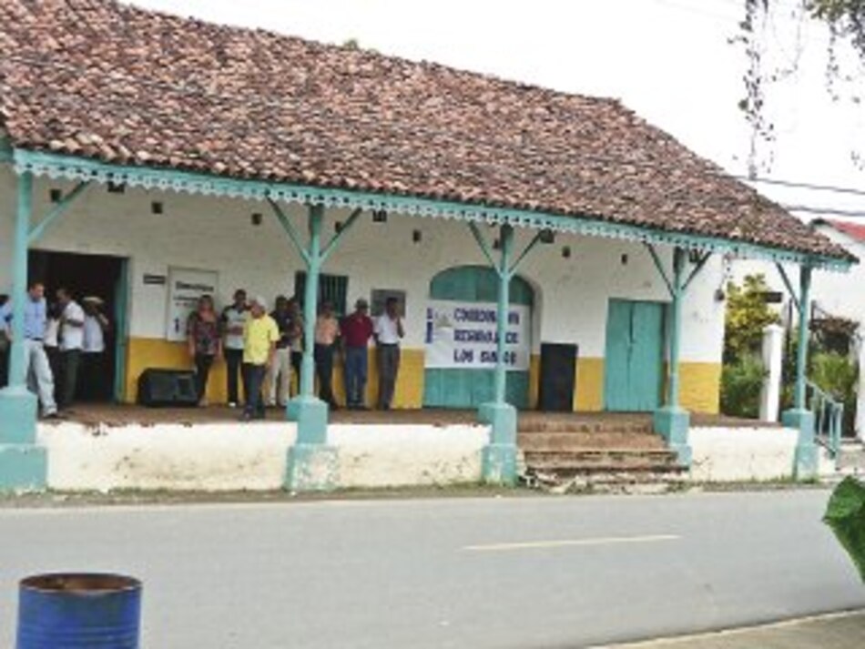 En las casas del interior