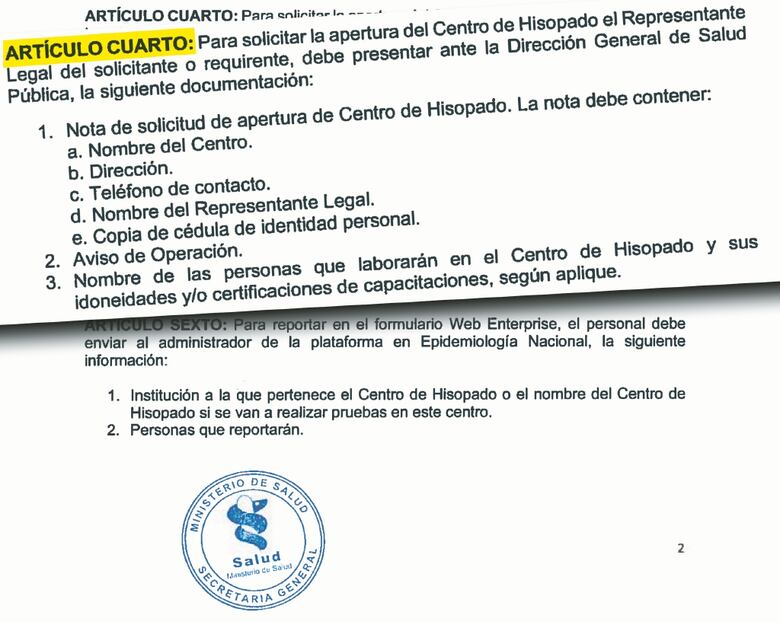 Sermedic estableció centro de hisopado sin tener aprobación