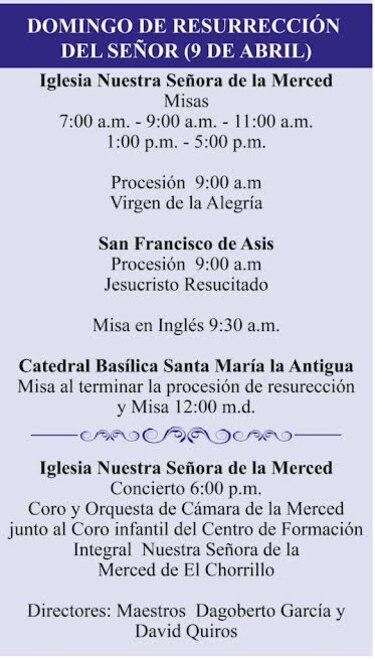 Esta es la agenda de Semana Santa 2023 en el Casco Antiguo