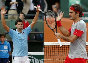 Djokovic y Federer sufren para avanzar en el Roland Garros