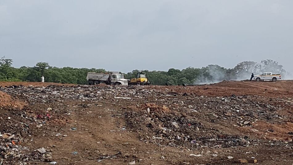 Mitigar los efectos del incendio en el vertedero de Chitré tomará una semana más
