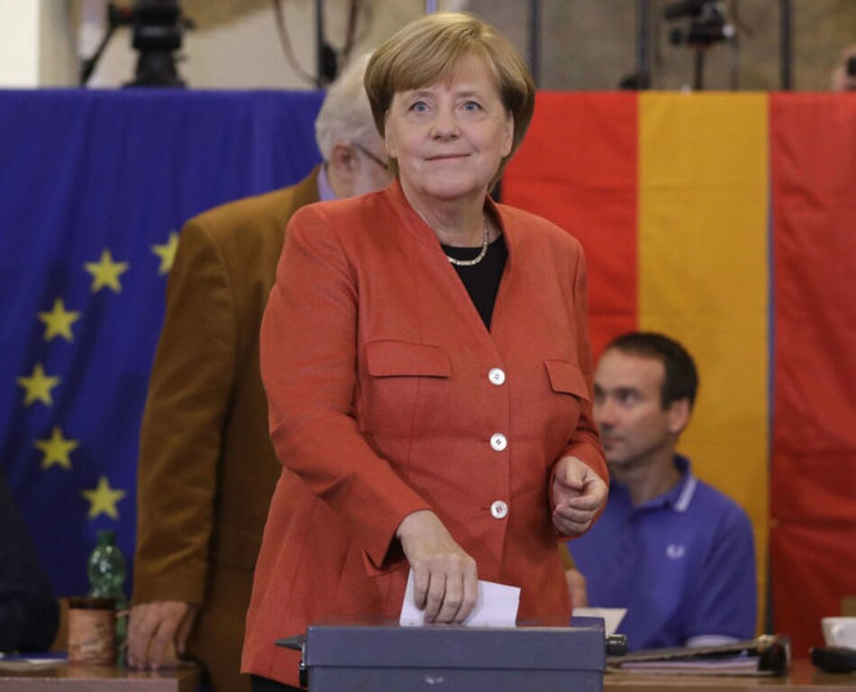 Alemanes deciden si Merkel se mantiene para cuarto mandato