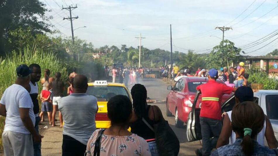 Al menos seis detenidos durante protestas en Colón