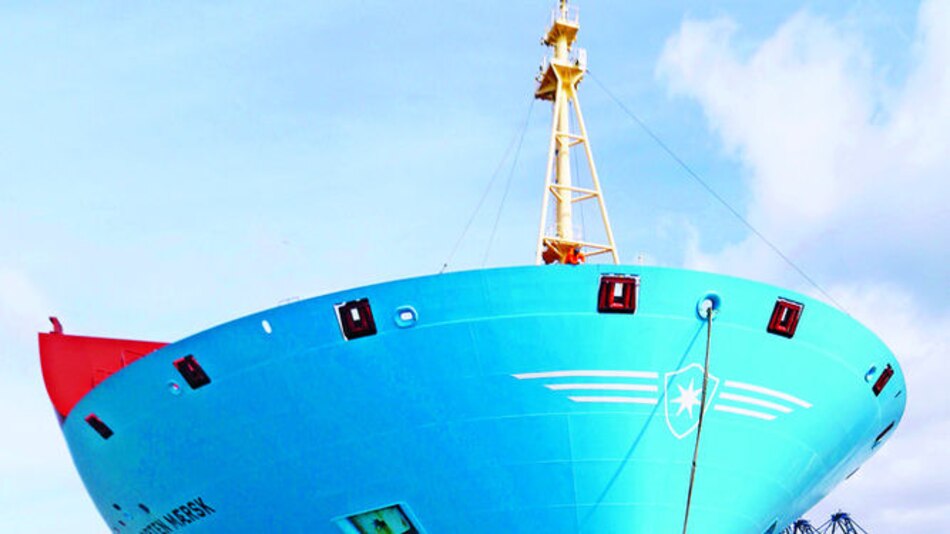 Retienen nave de Maersk