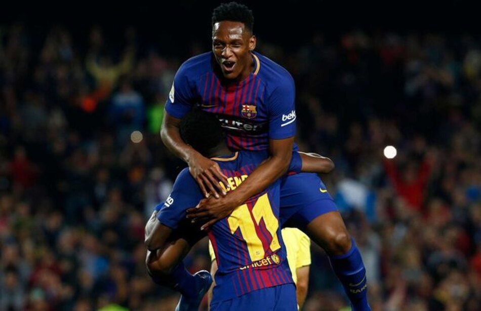 Barcelona traspasa al colombiano Yerry Mina al Everton