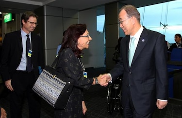 Ban Ki-moon de visita en Panamá