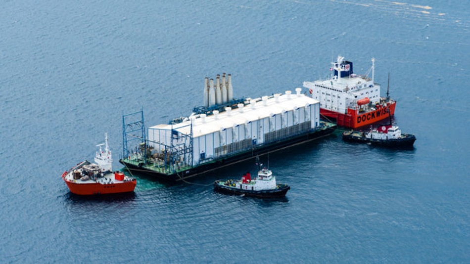 AES Panamá inaugura planta eléctrica sobre barcaza en Colón