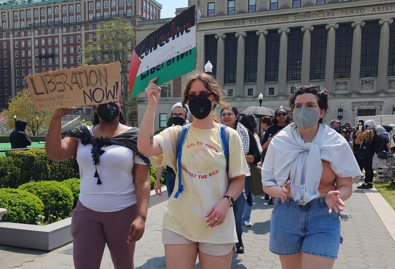 Estudiantes en Estados Unidos mantienen su desafío en protestas contra la guerra en Gaza
