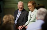 Jimmy Carter imparte clase en su iglesia bautista