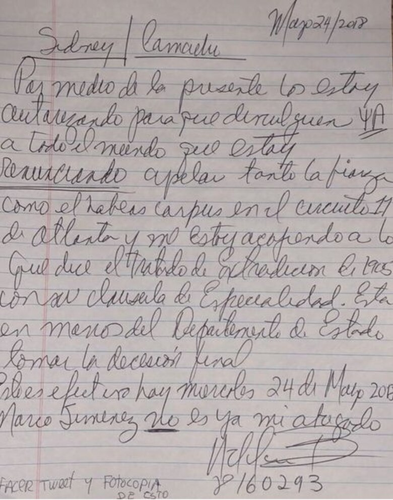 Martinelli cambia de opinión: 'Me acojo a lo que dice el tratado de extradición', anuncia desde Miami
