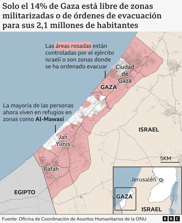 ‘¿A dónde vamos? ¿Nos lanzamos al mar?’: la desesperación de los gazatíes ante el plan de Israel de tomar el control de Ciudad de Gaza
