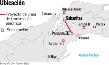 Etesa licita línea eléctrica desde Colón hasta Panamá