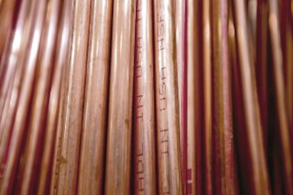 Consumo de cobre baja ritmo