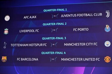 Barcelona-Man U y Juve-Ajax, los duelos llamativos de cuartos