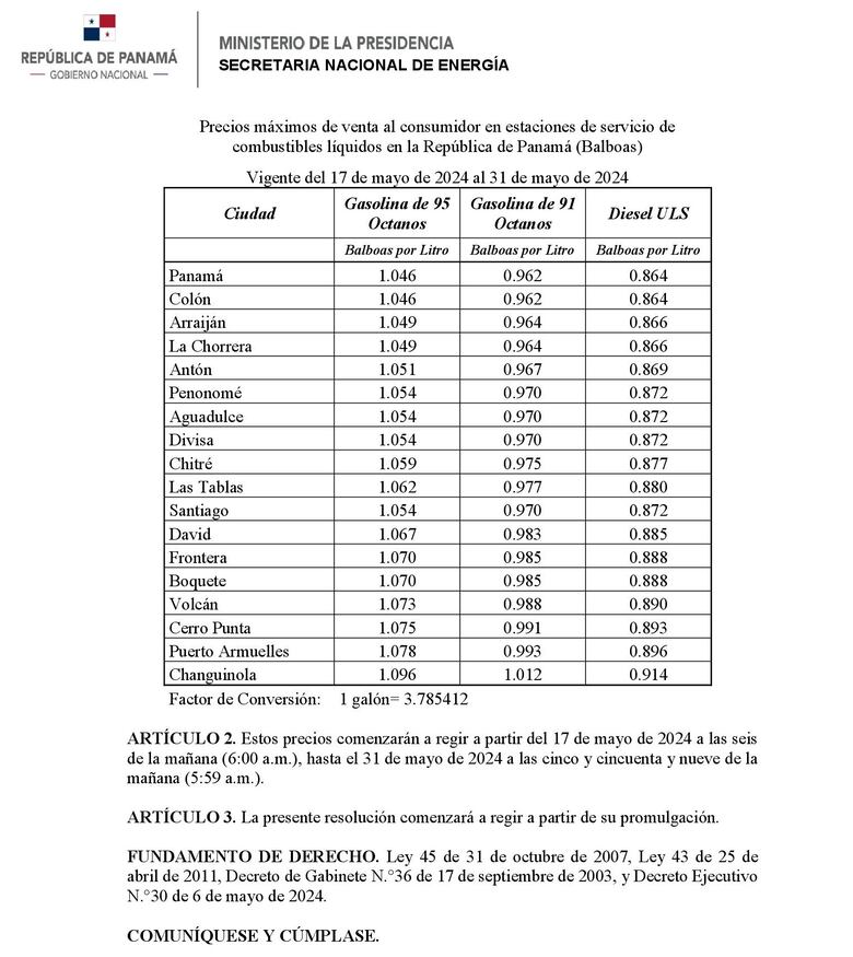 Los combustibles bajarán de precio a partir de este viernes