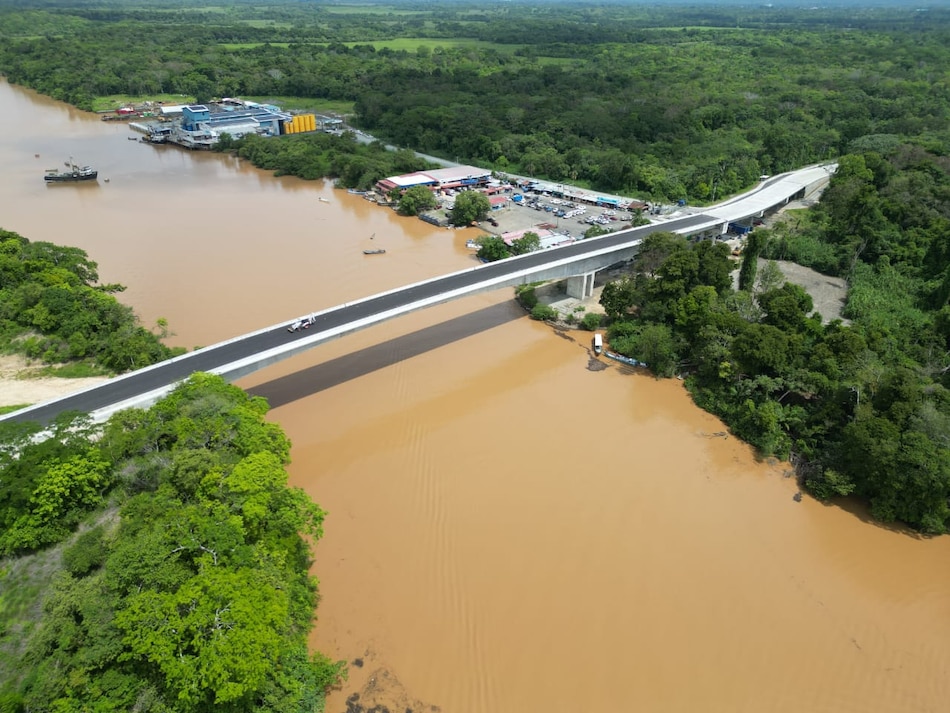 Puente sobre el río Bayano en Chepo alcanza 98% de avance, según el MOP