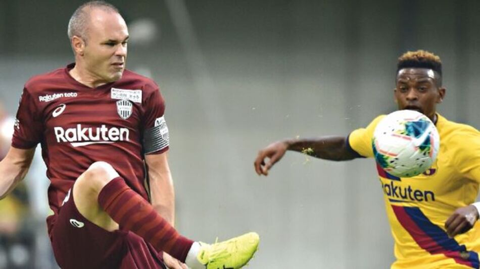 Barcelona gana en gira por tierra japonesa al Vissel Kobe de Andrés Iniesta
