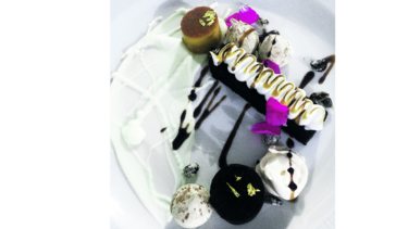 Lingote de ‘mousse’ de chocolate con oro