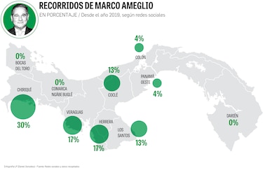 Panamá Oeste y Chiriquí, donde buscan los votos