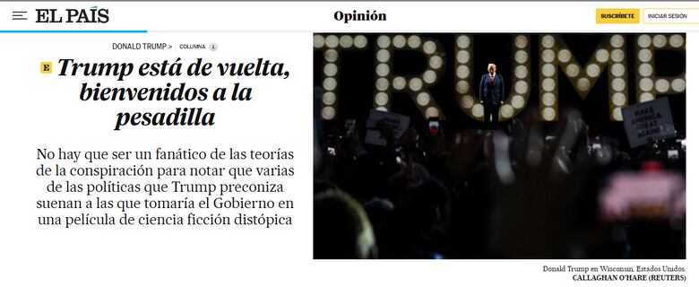 Así publicaron los diarios del mundo las amenazas de Trump de reclamar el Canal Panamá