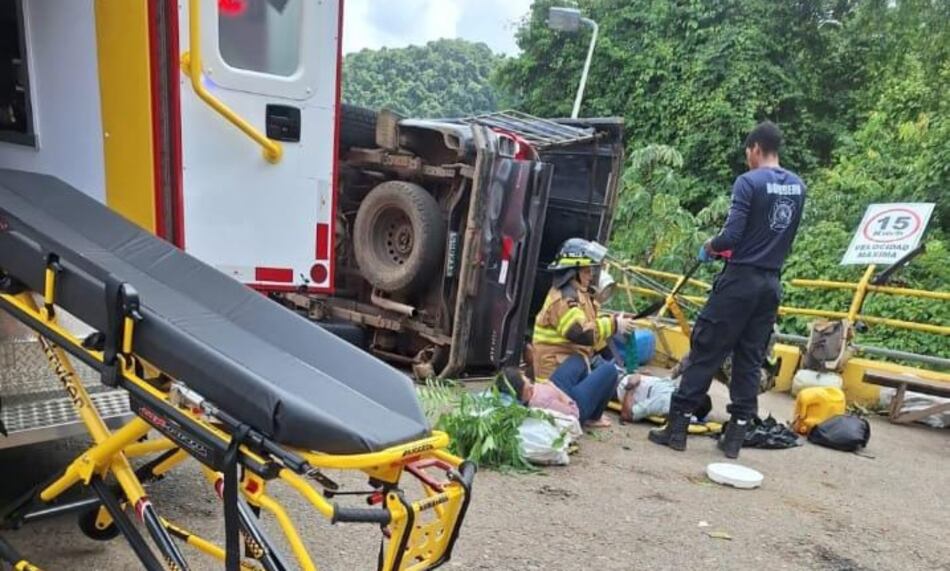 Al menos 15 heridos en accidente de tránsito cerca de la represa Bayano
