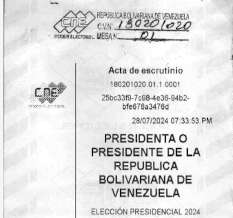 Así se puede acceder a las actas electorales en Venezuela