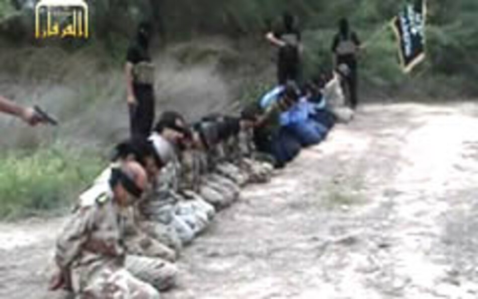 Video muestra ejecución de 20 policías y soldados