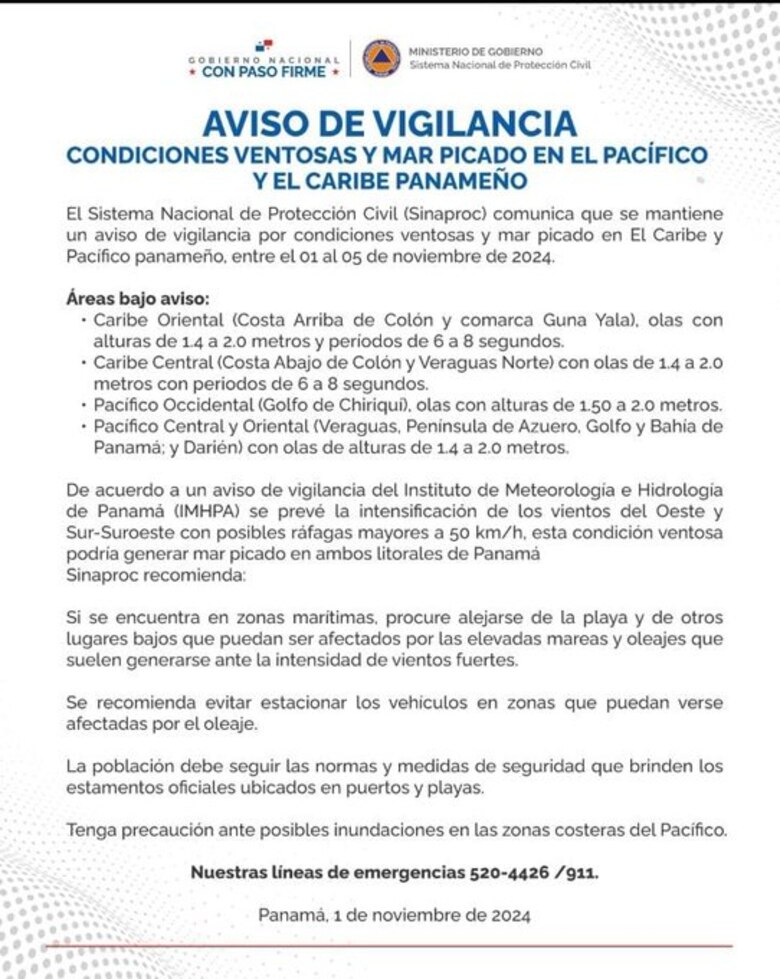 Suspenden desfiles del 3 de noviembre en varias provincias debido a mal tiempo