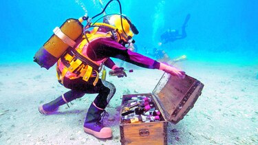 Vinos a 40 metros bajo el mar