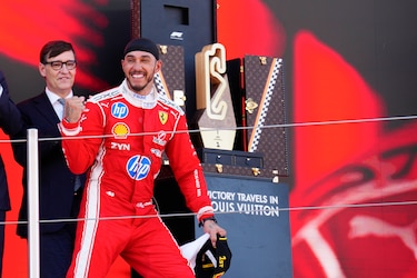 Lewis Hamilton logra su primer triunfo con Ferrari, el séptimo en Montmeló