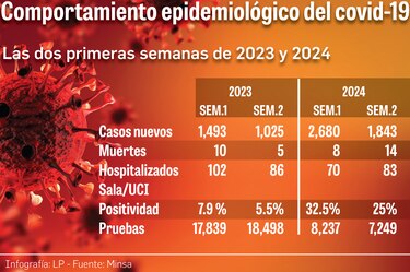 Minsa: 22 muertes por covid-19 en las primeras dos semanas de enero de 2024