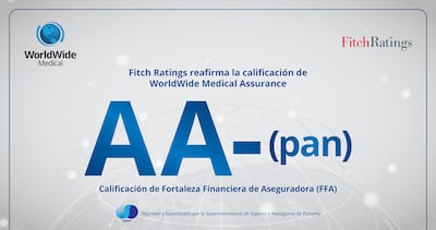 Fitch Ratings reafirma la calificación ‘AA-(pan)’ de WorldWide Medical Assurance con perspectiva estable
