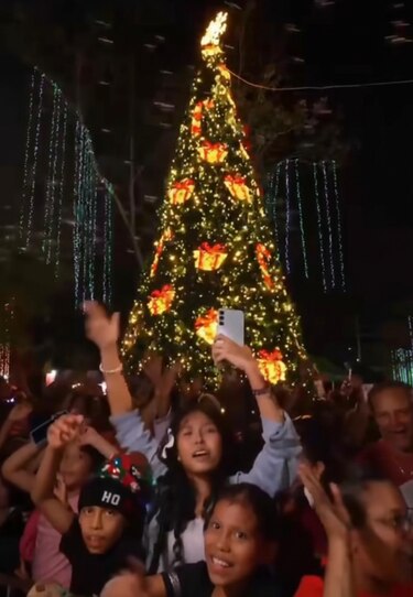 Magia navideña en Juan Díaz: comunidad celebra encendido del primer árbol