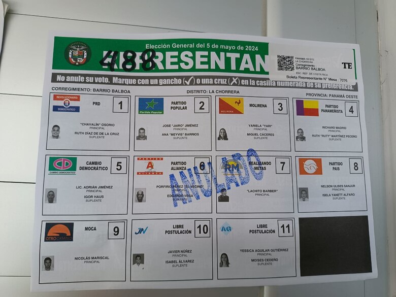 Candidata a representante en Panamá Oeste presenta denuncia por foto equivocada en la papeleta
