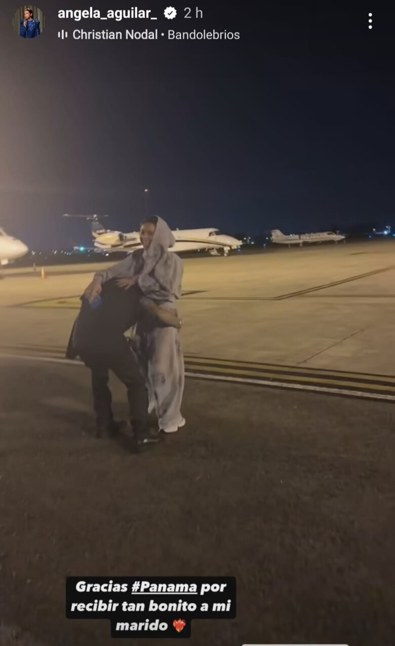 Ángela Aguilar estuvo en Panamá junto a Christian Nodal