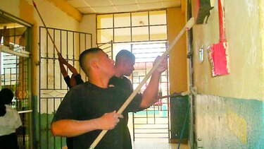 Reinician trabajos en escuela Alejandro Tapia de Aguadulce