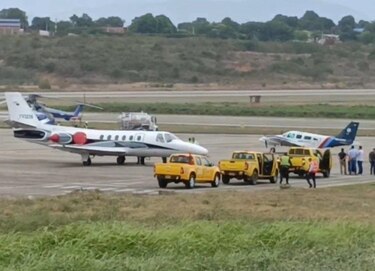 Un avión oficial venezolano aterriza por equivocación en aeropuerto de la ciudad colombiana de Cúcuta