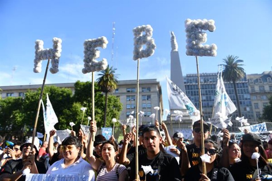 Madres de Plaza de Mayo dan el último adiós a la histórica Hebe de Bonafini