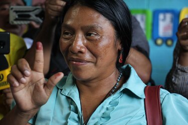 Líder indígena guatemalteca buscará la presidencia del país en junio próximo