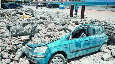 Evalúan los daños tras el sismo en la isla de Kos