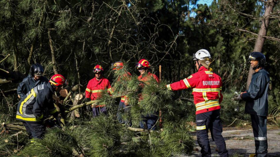 La tormenta Leslie se abate sobre Portugal y España