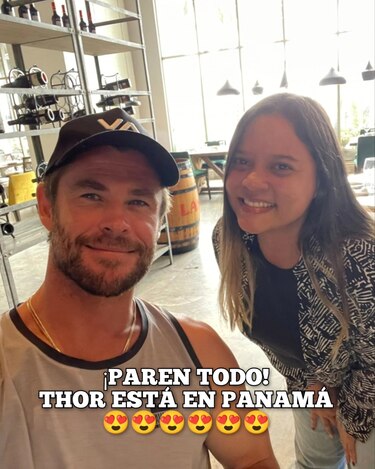 El actor Chris Hemsworth visita Panamá y desata frenesí en redes sociales