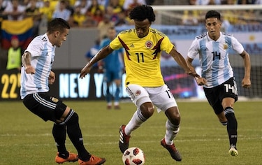 Colombia y Argentina empatan 0-0 en amistoso